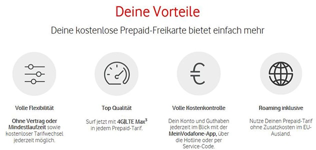 Vorteile Vodafone Callya Freikarte