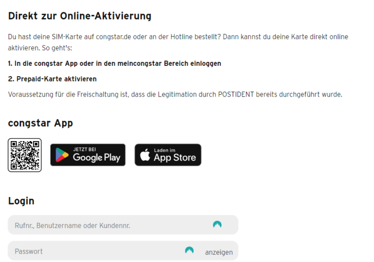Congstar Von Postpaid Zu Prepaid Wechseln congstar Prepaid SIM Karte freischalten & aktivieren - so geht's