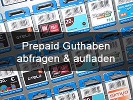 Prepaid Guthaben abfragen & aufladen: Übersicht aller Prepaid Anbieter