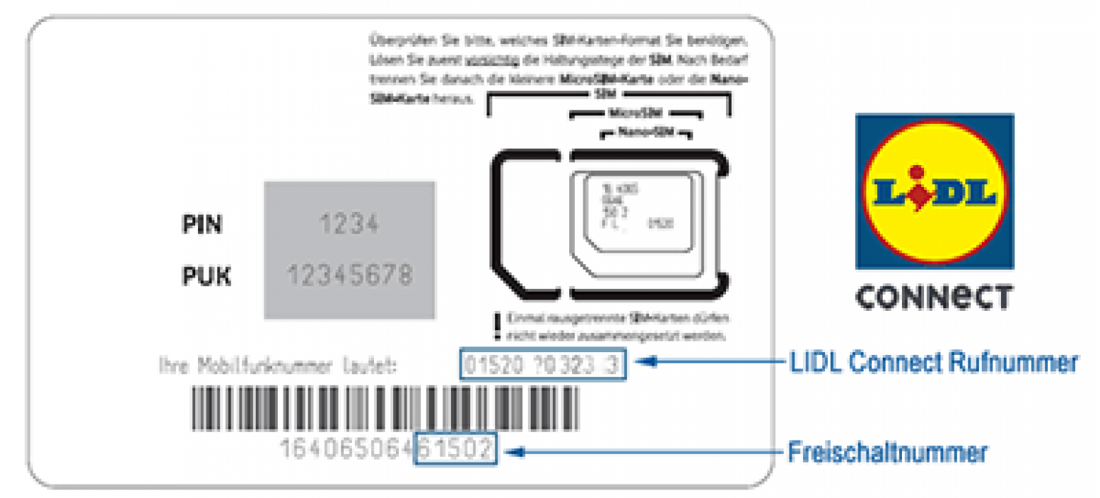 LIDL Connect Prepaid Karte freischalten, registrieren und aktivieren so geht’s Handykarten