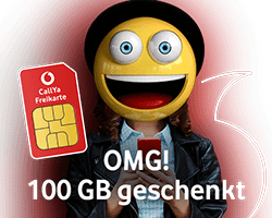 Top Angebot: 100 GB Datenvolumen bei Vodafone CallYa