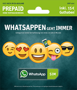 WhatsApp SIM freischalten, aktivieren und registrieren