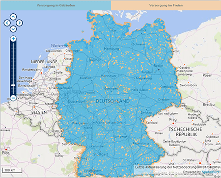 o2 Netzabdeckung für Prepaid Tarife