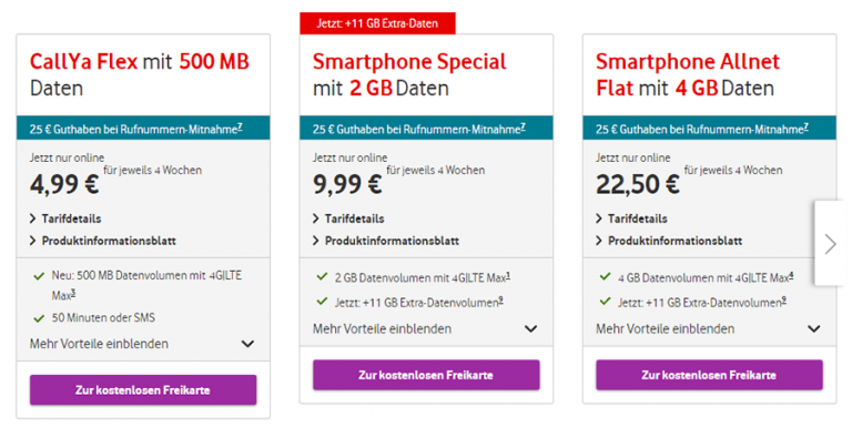 Prepaid Tarife Vergleich: Prepaid-Karten ohne Vertrag finden