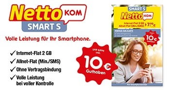 nettokom Smart S Prepaid Tarif