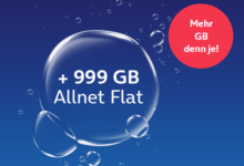 o2 my Prepaid Max: 999 GB + Allnet-Flat - 69,99 € / 4 Wochen