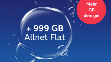 o2 my Prepaid Max: 999 GB + Allnet-Flat - 69,99 € / 4 Wochen