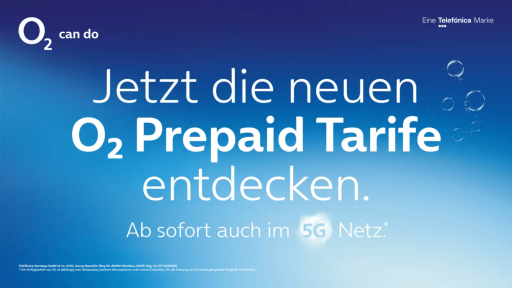 5G-Netz Freischaltung für o2 Prepaid Kunden