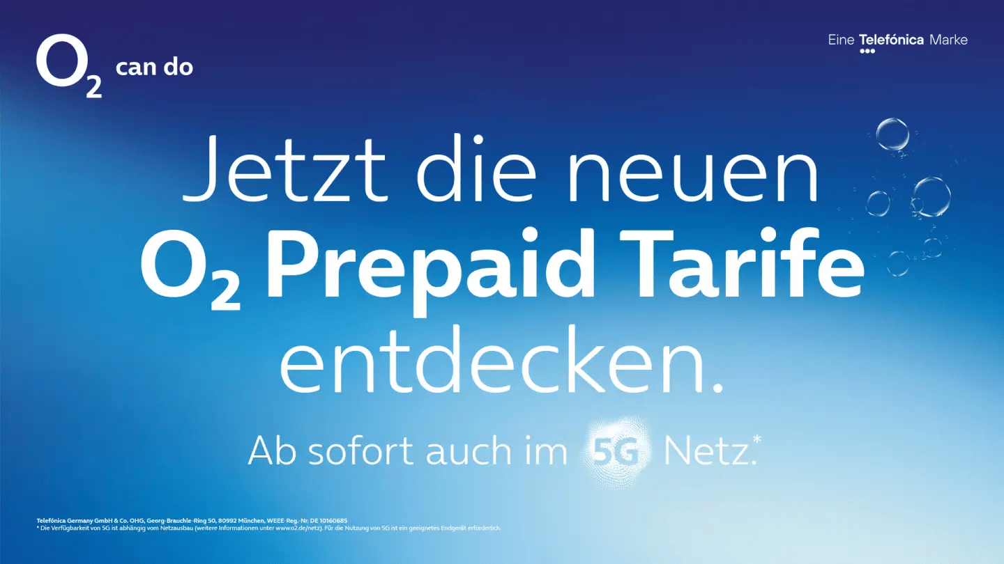 5G-Netz Freischaltung für o2 Prepaid Kunden