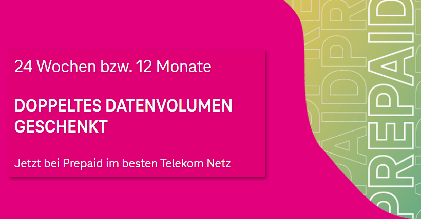 Telekom Prepaid Datenvolumen Aktion - bis 13.07.23 gültig