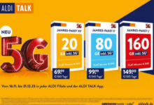 ALDI TALK Jahrespakete wieder bis 31.12.23 bestellbar