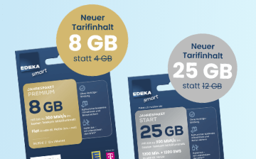 EDEKA smart Jahrespakete im Vergleich
