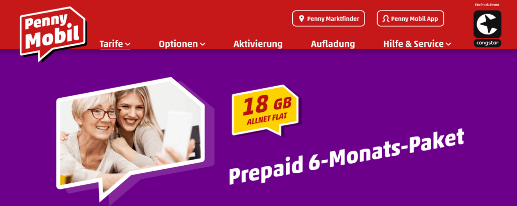 penny mobil 6-Monats-Paket