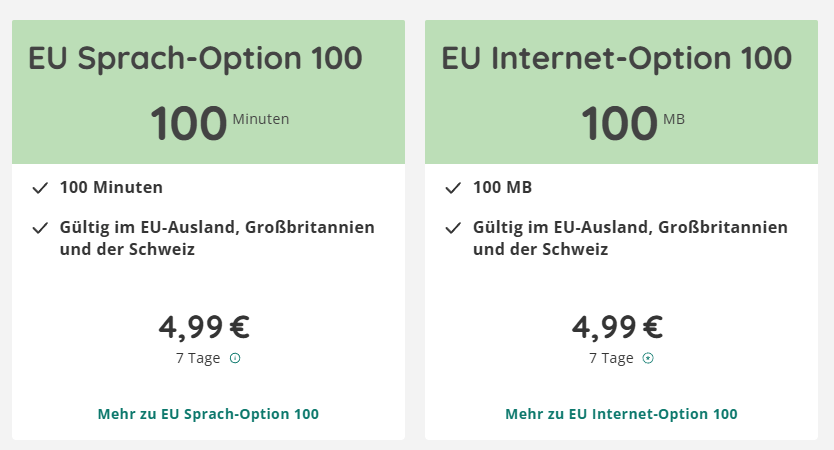 WhatsApp SIM Auslandsoptionen